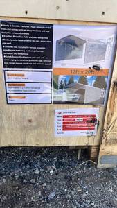 lot 10422 image: Metal Carport 12ft x 20ft SDLC1220