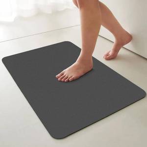 lot 101775 image: Ultra Thin Door Mat Indoor Entrance, 24x16 Low Profile Inside Door Mat for Back Door, Washable Rubber Backing Non-Slip Entry Mat for Kitchen, Bathroom, Laundry Room, Dark Grey