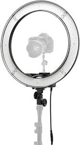 lot 101776 image: Flashpoint PhotoVideo 13 Dimmable LED 42W 5500K AC Powered Light Ring With Bag (Base Not Included)