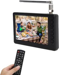 lot 101777 image: 5 Inch Portable TV, 1080P with Antenna, Rechargeable Battery, USB & TF Card Play, for Travel, Camping, Seniors, Kids