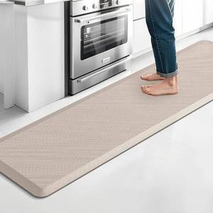 lot 101783 image: Kitchen Mat for Floor, Anti-Fatigue Mat Kitchen Rug, 17.3x60x0.5, Khaki
