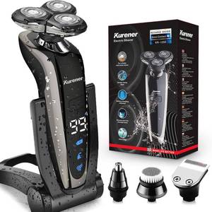 lot 201654 image: Kurener Electric Razor for Men 1250Series Washable, Powerful Motor