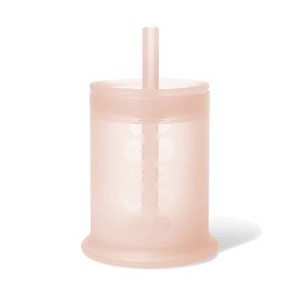 lot 201666 image: Olababy Training Cup with Straw  Lid - Coral - 5oz