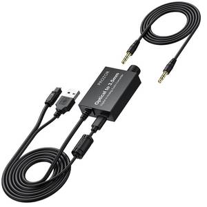lot 201672 image: PROZOR 192KHz Digital to Analog Audio Converter Optical to 3.5mm Converter