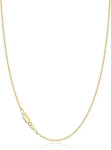 lot 201688 image: Jewlpire 18k Gold Plated 925 Sterling Silver Chain Necklace for Women, 1.2mm Cable Chain Necklace Thin & Dainty & Sturdy Womens Chain Necklaces 14161718202224 Inch