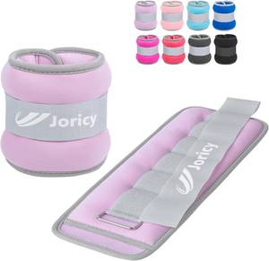 lot 201701 image: Ankle Weights A Pair of 2 LB Wrist Leg Arm Weights for Women Men with Straps, Strength weighted for Physical Therapy Running Walking Home Fitness Gym Workout Weight Loss (2 x 2LB)