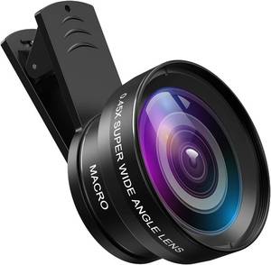 lot 301688 image: AMIR Phone Camera Lens, 0.45X Super Wide Angle & 15X Macro Lens Kit