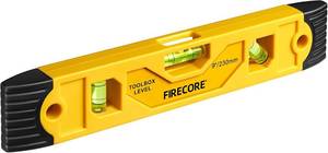 lot 301693 image: Torpedo Level Magnetic, Firecore 9 Inch Shockproof Small Leveler Tool with 3 Bubble Spirit Level 45 90 180 Degree, Construction Levelers for Hanging Pictures Install Shelf Home Renovation