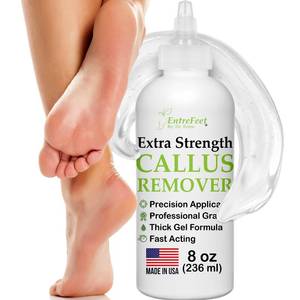 lot 301708 image: Callus Remover for Feet (Extra Strength 8 oz) Foot Callus Remover Gel, Spa Foot Care, Pedicure Tools for Feet Scrubber