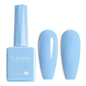lot 301714 image: CANNI Baby Blue Gel Nail Polish, 1Pcs Light Blue Gel Polish Pastel Color High Gloss Soak Off U V Nail Manicure Salon DIY