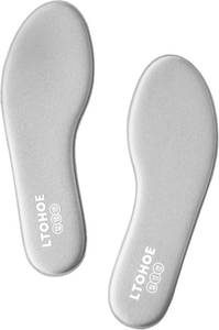 lot 301729 image: LTOHOE Memory Foam Insoles for Men, Replacement Comfort 8mm Grey US 12