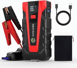 lot 401623 image: Scatach 3000A Car Battery Jump Starter,12V Jump Starter Battery Pack Portable (up to 9.0L Gasoline and 7.0L Diesel Engine), Jump Box with 3 Modes Flashlight and Jumper Cables