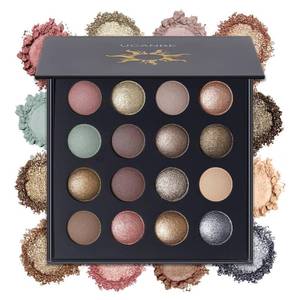 lot 401637 image: UCANBE Baked Eyeshadow Makeup Palette with Hidden Gems, 16 Colors Nude Eye Shadow with Matte Glitter Metallic Shimmer, Highly Pigmented Long Lasting Make Up Pallet