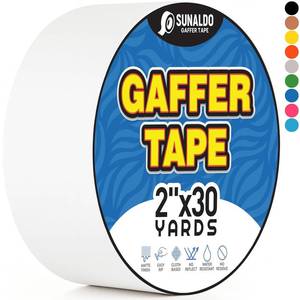lot 401649 image: Gaffers Tape (2x30 yards) Heavy Duty, Easy Rip, No Residue  White
