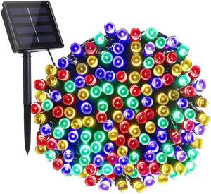 lot 401690 image: Toodour Solar Christmas Lights, 72ft 200 LED 8 Modes Outdoor Christmas String Lights, Waterproof Solar String Light for Xmas Tree, Fence, Holiday, Party, Balcony, Outdoo Xmas Decorations - Multicolor