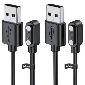 lot 401698 image: 2-Pack 3.3-Feet Smart Watch Charger for Letsfit Willful YAMAY VeryFitPro