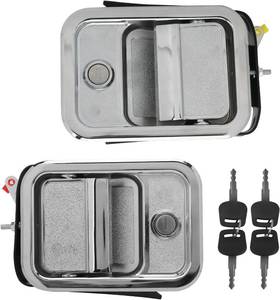 lot 401700 image: Pair Front Exterior Door Handle Compatible with Freightliner Classic