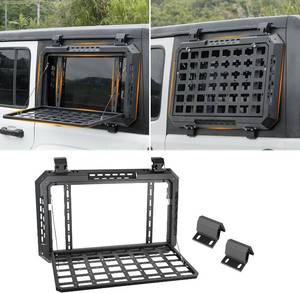lot 111807 image: Retails for $130 Multifunctional Rear Window Storage Table Molle Panel Kit