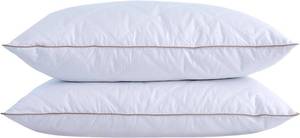 lot 211717 image: puredown  Goose Feathers and Down Pillow with Diamond Quilting with 100% Cotton Cover, Pack of 2, Standard Size