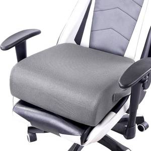 lot 211723 image: MABOZOO Extra Thick Chair Cushions,Office Chair Booster Seat Cushion to Raise Seat Height for Pain Relief,18 x 16 x 6 inch Non Slip Memory Foam Thick Cushion with Carry Handle Grey