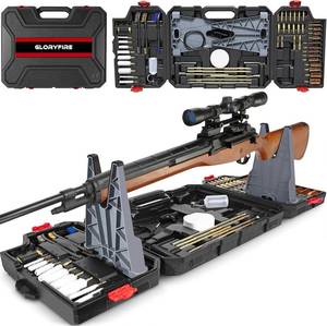 lot 311632 image: GLORYFIRE Elite Universal Gun Cleaning Kit, Cleaning Stand for All Caliber