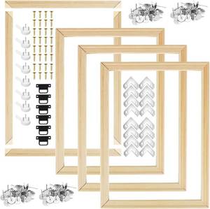 lot 311635 image: 4 Pack 16x20 Inch Canvas Stretcher Bars DIY Frame Kit