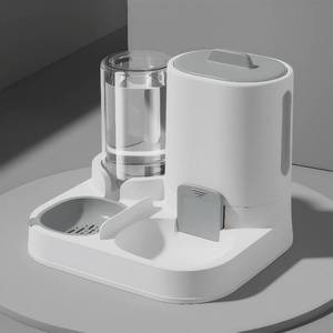 lot 311639 image: Automatic Cat Feeder and Water Dispenser 2-in-1 Food Bowl Station  Gravity Station for Small Cats Dogs Kitten Puppy, Auto Feeding Supplies, Automatic Cat Food and Water Dispenser