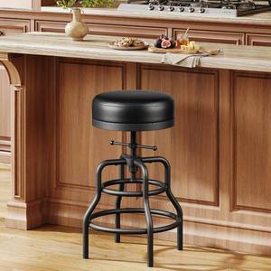 lot 311640 image: Raynesys 22-29 Inch Adjustable Height Industrial Swivel Bar Stool