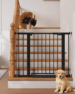 lot 311648 image: InnoTruth 27-36.6 in Wide Baby Gate for Stairs and Doorways, Black