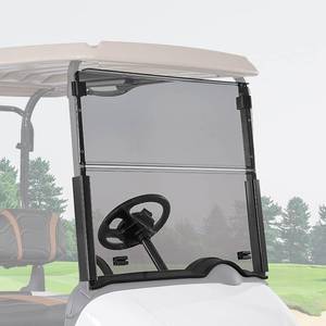 lot 311654 image: Retails for $126 KEMIMOTO Golf Cart Windshield Compatible with EZGO RXV (2008-Up), Foldable Replacement Windshield with Anti-UV and Impact Resistant Acrylic