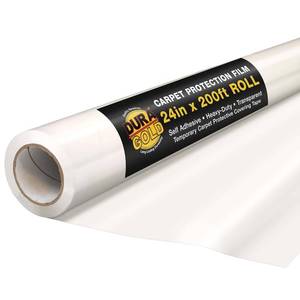 lot 411564 image: Dura-Gold Carpet Protection Film, 24-inch x 200-foot Roll, Clear Plastic