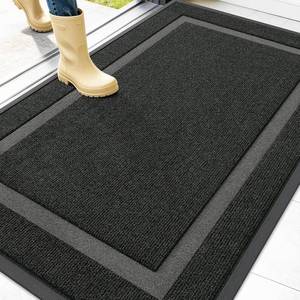 lot 411566 image: OLANLY Front Door Mat Outside 47x32, All-Season Heavy-Duty Rubber Doormat
