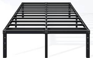 lot 411598 image: Hafenpo 12 Inch Full Bed Frame, Under Bed Storage, Black