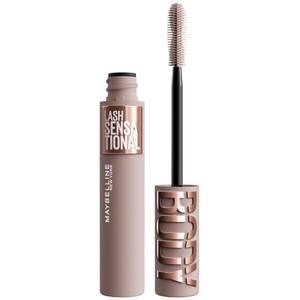 lot 59613 image: Maybelline Lash Sensational Body Washable Mascara, Volume and Length Formula for 24HR Lash Lift, Smudge and Clump-Resistant, Brownish Black - Retail $11