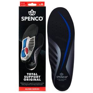 lot 59661 image: Spenco Total Support Original Insole, Womens 9-10.5Mens 8-9.5 - Retail $37