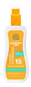 lot 59662 image: Australian Gold Spray Gel Sunscreen, Hydrate Skin, Broad Spectrum, Water Resistant, Non-Greasy, Oxybenzone Free, Cruelty Free, SPF 15, Moisturize-Max New Coconut, 8 Fl Oz  - Retail $21