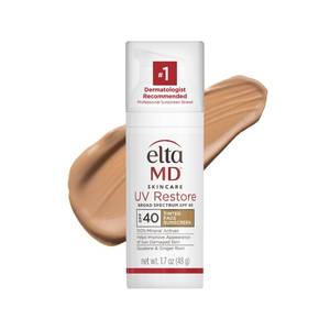 lot 59673 image: EltaMD UV Restore Tinted 100% Mineral Face Sunscreen, SPF 40, 1.7 oz - Retail $49