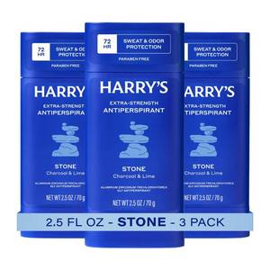 lot 59696 image: Harrys Extra-Strength Antiperspirant Deodorant - Stone - 2.5 oz (2 Pack) - Retail $16