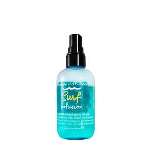lot 59702 image: Bumble and bumble. Surf Infusion Oil and Sea Salt Spray  Conditioning  Adds Beachy Texture  Shine  For Medium to Thick Wavy, Straight Hair Types 3.4 Fl Oz - Retail $36
