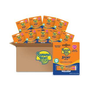 lot 59720 image: Banana Boat Sport Lip Sunscreen SPF 50, 0.15 Oz (10PCS) - Retail $25