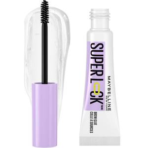 lot 59726 image: Maybelline Super Lock Brow Glue Eyebrow Gel, Lightweight Brow Gel For Up To 24HR Hold, Clear, 1 Count - Retail $10