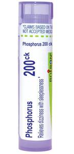 lot 59732 image: Boiron Phosphorus 200Ck Homeopathic Medicine for Dizziness - 80 Pellets - Retail $9