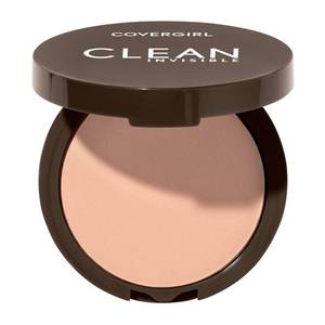 lot 59742 image: Covergirl Clean Invisible Pressed Powder, Lightweight, Breathable, Vegan Formula, 130 - Classic Beige, 0.38oz - Retail $7
