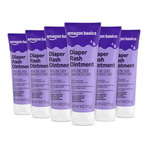 lot 59752 image: Amazon Basics Diaper Rash Ointment 4 Oz 6 pack - Retail $25