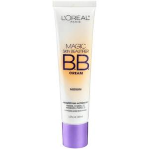 lot 59759 image: LOreal Paris Magic BB Cream, Hydrating Skin Beautifier & Color Changing Foundation, Light Coverage, Medium, 1 fl oz. - Retail $11