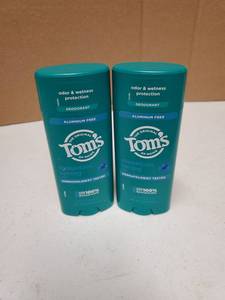 lot 59770 image: Toms of Maine Mountain Spring Aluminum Free Deodorant 2-Pack - Retail $15