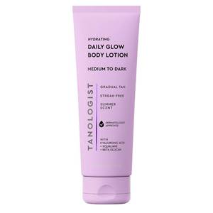 lot 59775 image: Tanologist Hydrating Daily Glow Body Lotion, MediumDark, 8.45 fl oz - Retail $10