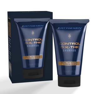 lot 59793 image: Just for Men Control GX  THK Thickening Shampoo, Grey Reducing, 4 Fl Oz - Retail $19