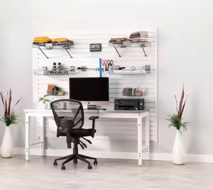 71.77 in. H x 80 in. W PVC Slatwall Panel Set in White (40 sq. ft. ) Garage Wall Product - Panels only Accessories sold separately) *Retails $200*