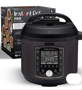 lot 47 image: Instant Pot Pro 6 Qt 10-in-1 Pressure Cooker Multi-Cooker Sous Vide Retails $199